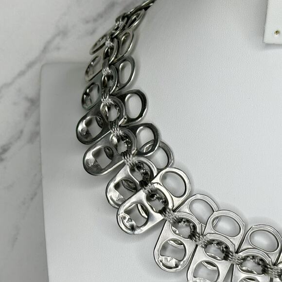 Walleska Soda Pop Tab Crochet Necklace Bracelet Set Statement ✨ - Picture 6 of 16
